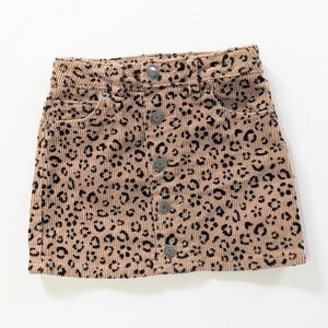 Cat & Jack Girls Leopard Print Corduroy Skirt